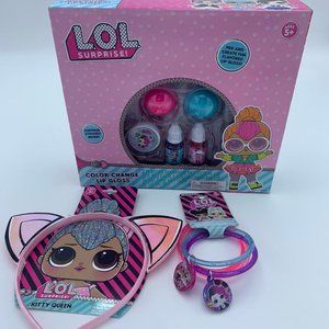 L.O.L. Lip Gloss, headband, bracelets